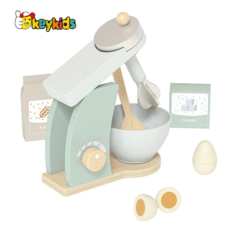 OEM Simulation Play Machine Wooden Toy Kitchen Blender for Kids W10D668