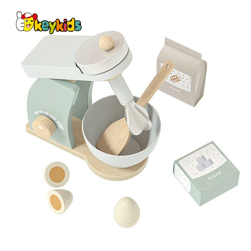 OEM Simulation Play Machine Wooden Toy Kitchen Blender for Kids W10D668