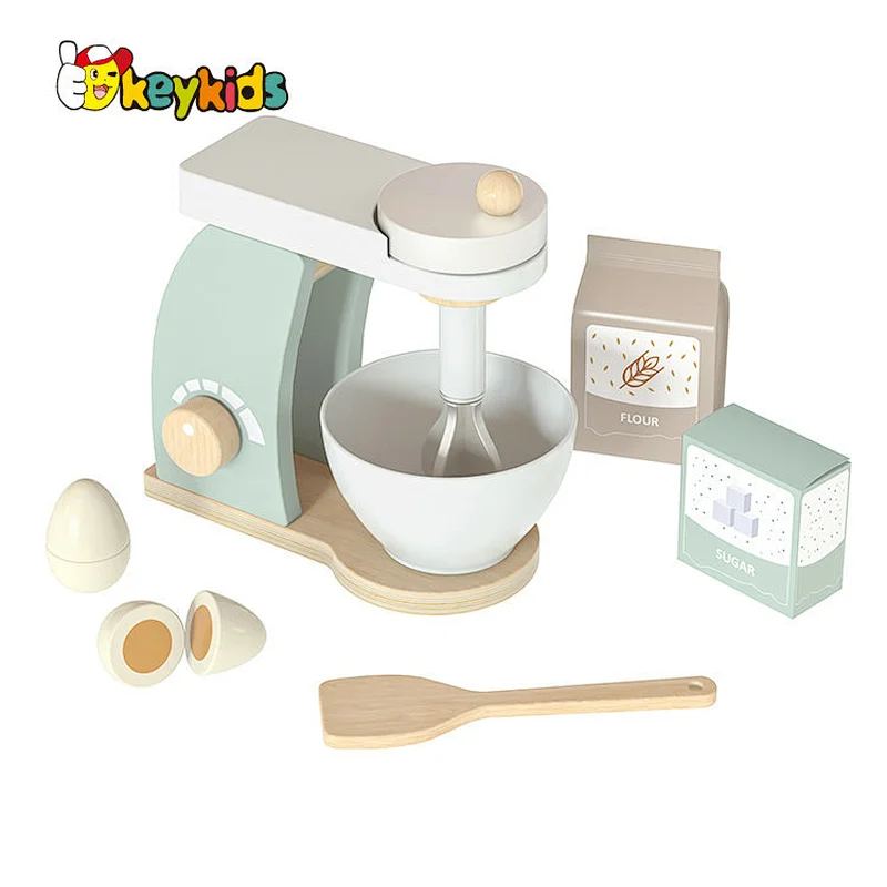 OEM Simulation Play Machine Wooden Toy Kitchen Blender for Kids W10D668